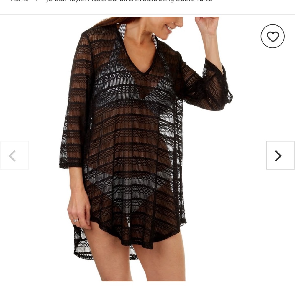 Black crochet swimcoverup from jordan taylor
